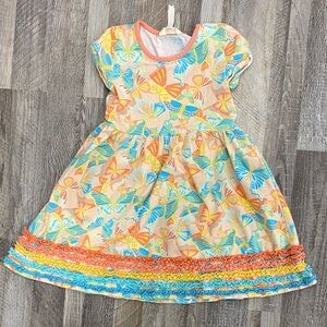 Matilda Jane Colourful Butterfly Print Kids Dress Size 6